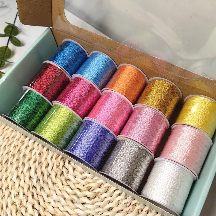 【蝶谷】6股线彩金套盒系列手工编织材料包diy套盒多色家用小卷