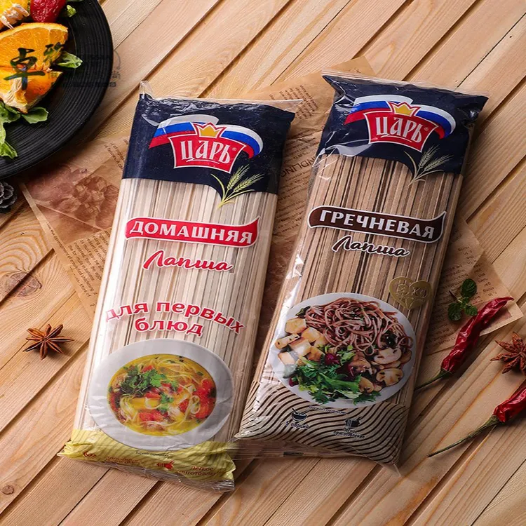 俄罗斯原装进口挂面佳桉皇家牌荞麦待煮面条小麦面条300g