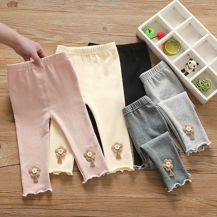 女童打底裤春秋薄款洋气宝宝百搭弹力儿童2025婴幼儿外穿长裤开档