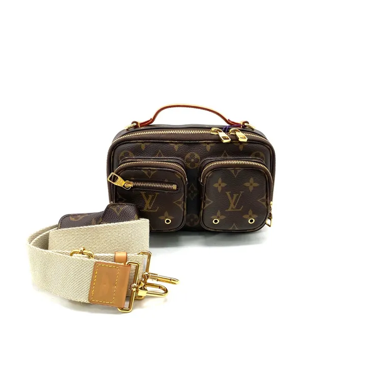 95新 LouisVuitton/路易威登 98新 老花utility斜挎包尺寸20/13