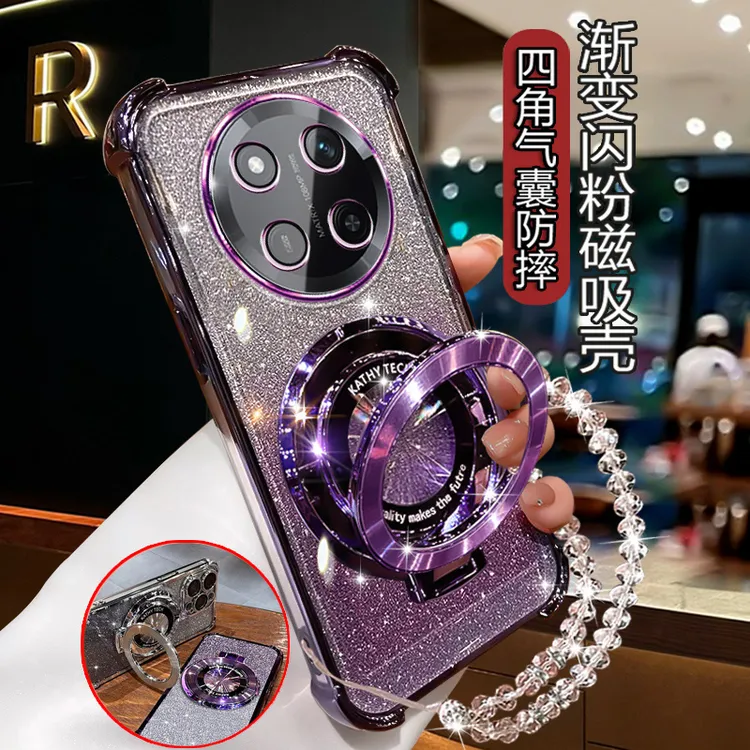 适用荣耀X60Pro曲屏手机壳女潮网红高级5G新款全包镜头BRP-AN00套