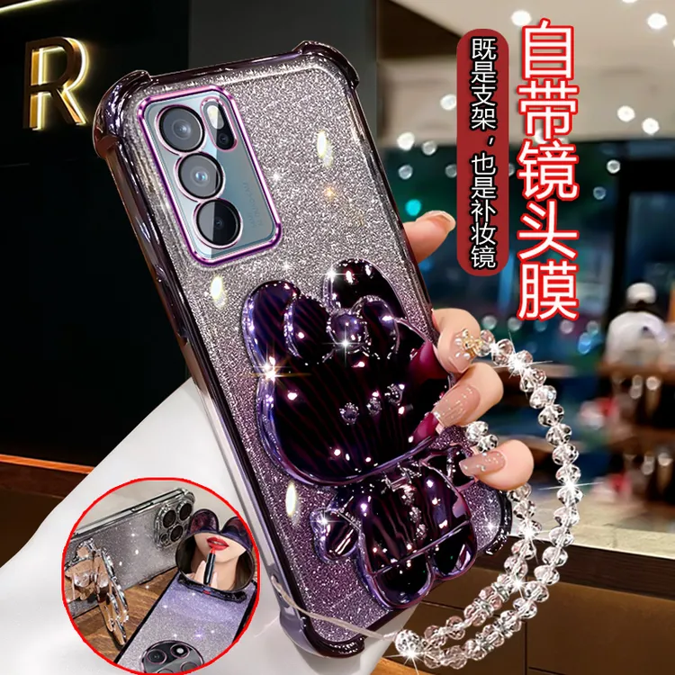 适用OPPOReno6pro手机壳PEPM00女款rno6pro网红可爱潮RENO6 POR套