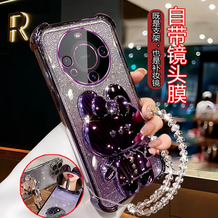 适用华为Mate60pro手机壳女可爱潮款ALN-AL00曲屏PRO全包镜头防摔