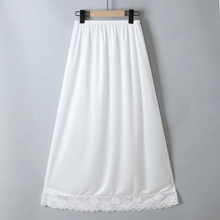 衬裙女夏半身裙百搭A字短裙防走光防透内衬裙蕾丝裙衬半生打底裙