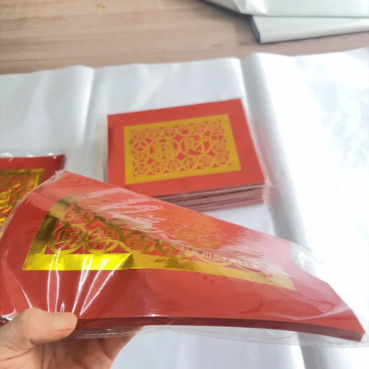 烫金红色折纸 diy手工折纸 节庆折纸