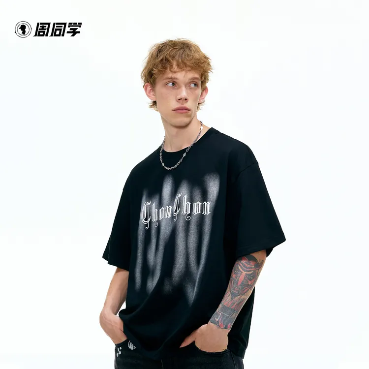 【周同学】周杰伦正品潮牌网球同款t恤男女情侣美式潮流半袖上衣