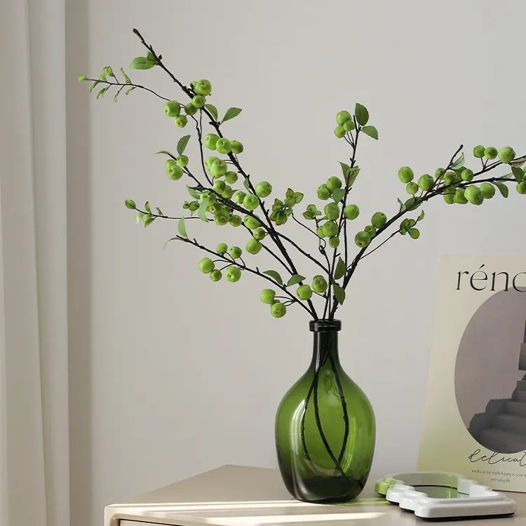 新款仿真小苹果清新仿真果实家居酒店餐厅装饰摆件道具仿真花摆设