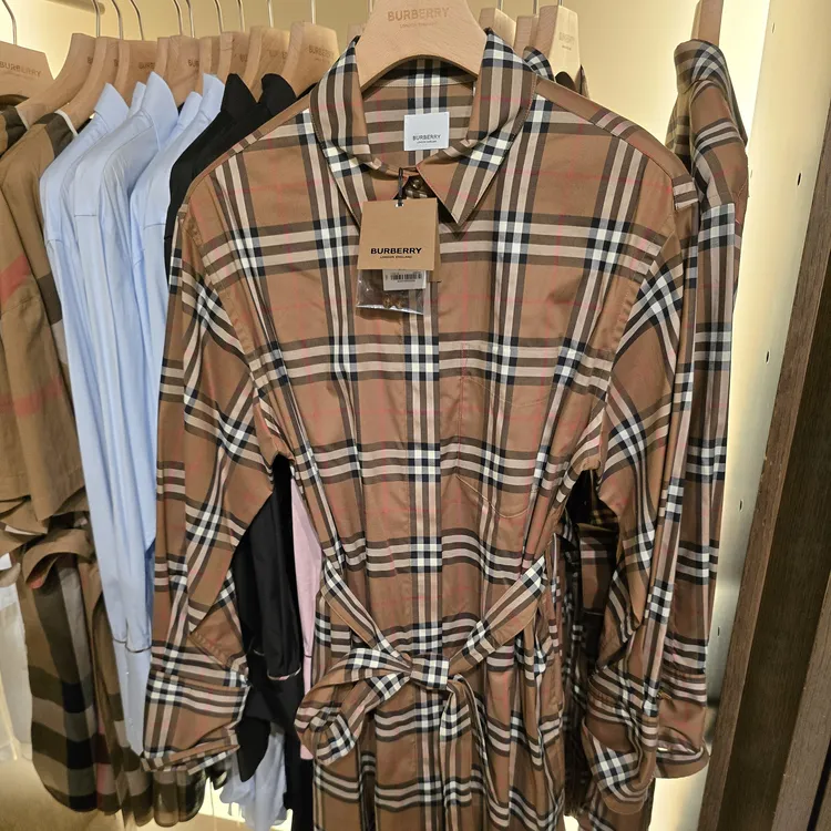 全新未使用 BURBERRY/博柏利 经典格纹连衣裙/8093477