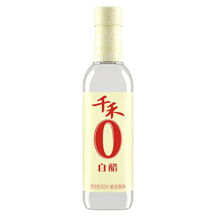 千禾零添加白醋500ml 大米酿造洗脸头发凉拌菜厨房食用醋家用调味
