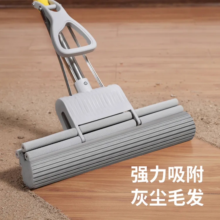 海绵拖把头新款家用拖地卫生间神器胶棉吸水一拖地拖布大号净