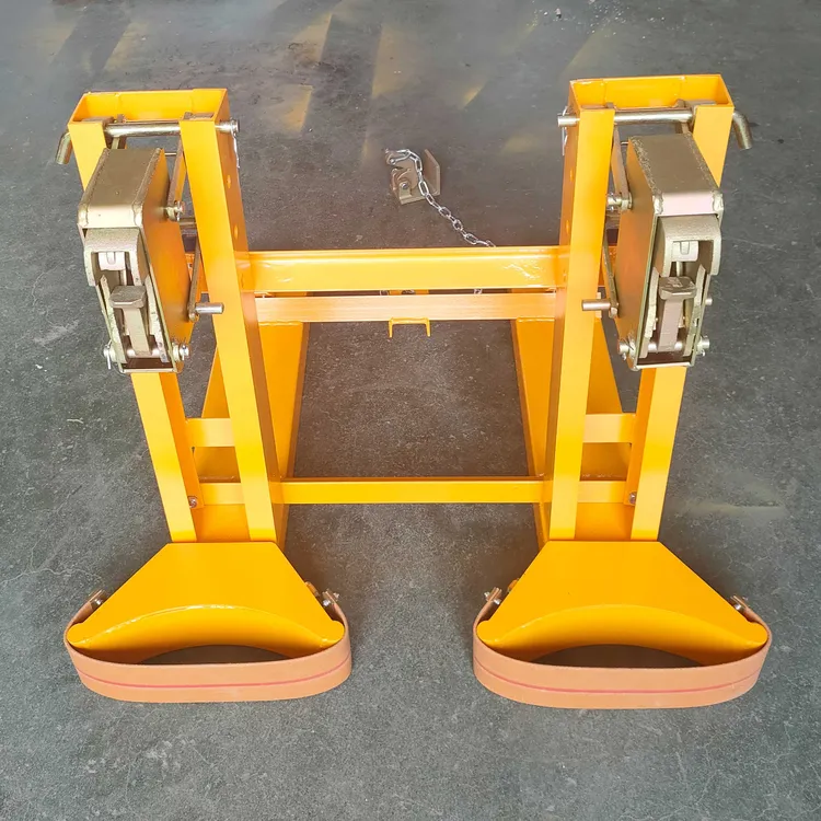 油桶夹具叉车专用 重型双桶合金钢鹰嘴搬运神器抓桶器抓勾卸桶