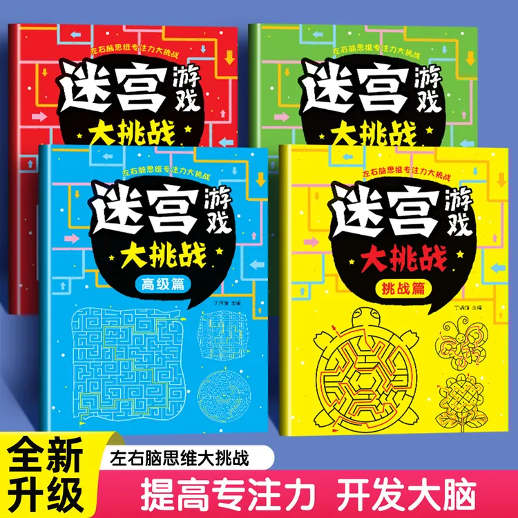 儿童迷宫益智游戏玩具专注力训练幼儿智力闯关游戏思维开发大挑战