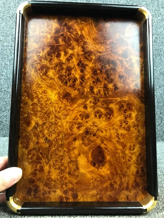 爆炸款黄金樟文人茶盘果盘托盘