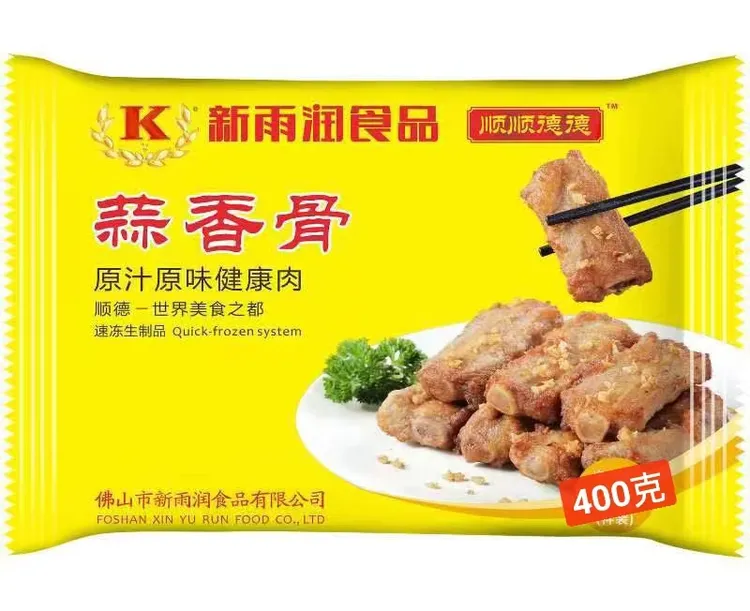 【顺丰包邮】新雨润调味蒜香骨400g蒜香骨半成品精选排骨冷冻半成品