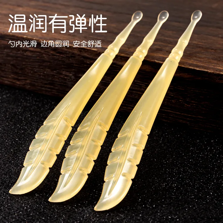 掏耳勺单个软头不伤耳圆头薄口薄边挖耳朵耳扒掏耳朵扣耳勺工具