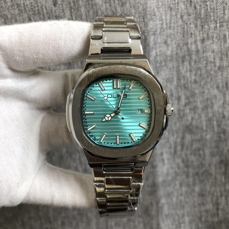 欧洲品牌经典款式时尚商务休闲潮男百搭夜光刻度带日历石英男腕表