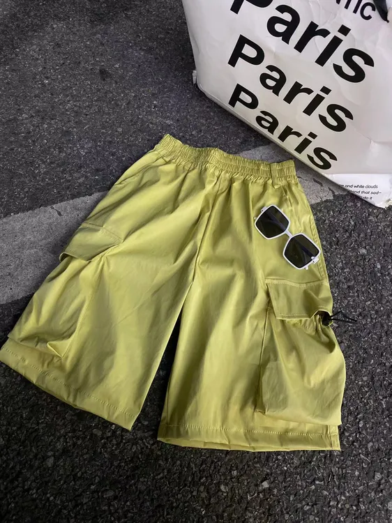  吾2024 【Y】5月23日 男童女童时尚百搭黄色休闲短裤1895-