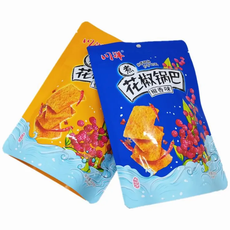 川洋花椒锅巴*袋四川风味椒香酥脆锅巴休闲香辣味零食小吃0g笋