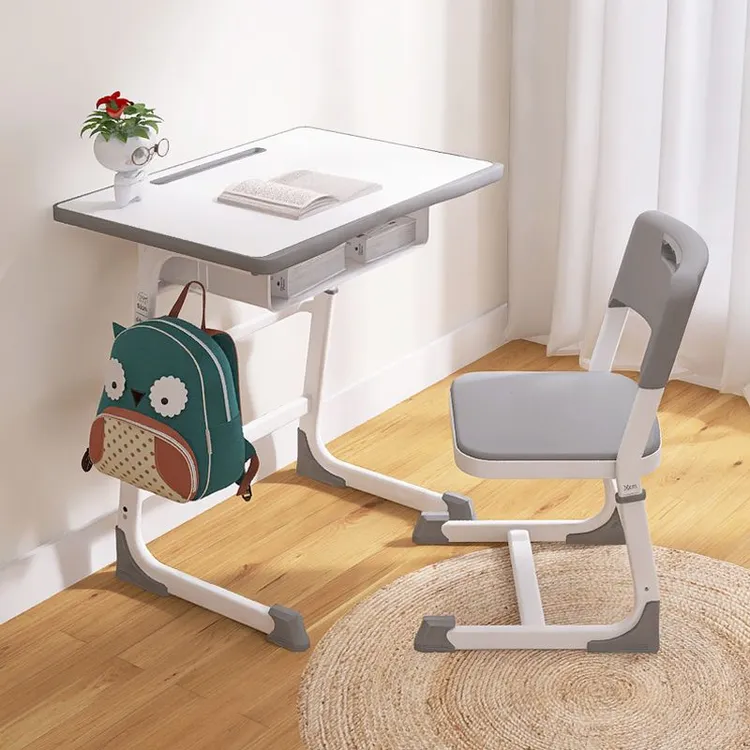 学习桌书桌学习椅家用写字桌儿童学习桌6-18岁移动一体小学生桌椅