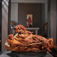 良工崖柏根雕艺术作品吸金万亿B057