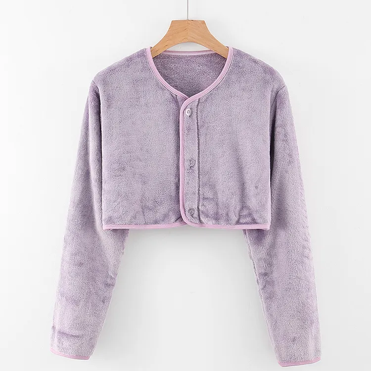 法兰绒护肩颈椎坎肩睡觉保暖哺乳月子喂奶护肩膀披肩秋冬加绒加厚