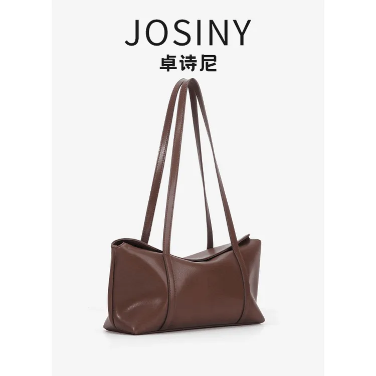 卓诗尼2025新款通勤高颜值时尚女士小众简约潮流单肩包手提包包