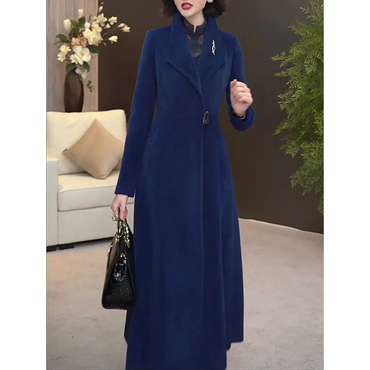 高档贵夫人毛呢外套2025秋冬季新款时尚轻奢修身显瘦百搭妮子大衣