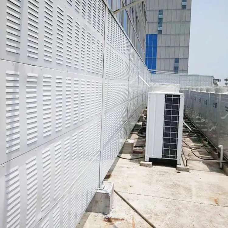 户外空调外机隔音屏小区工厂降噪隔音墙冷却塔吸音板高架桥声屏障