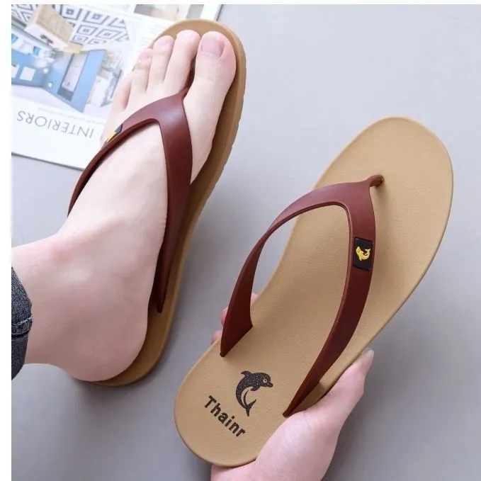 2025新款拖鞋人字拖防滑防臭耐磨户外沙滩鞋男生夏季外穿百搭