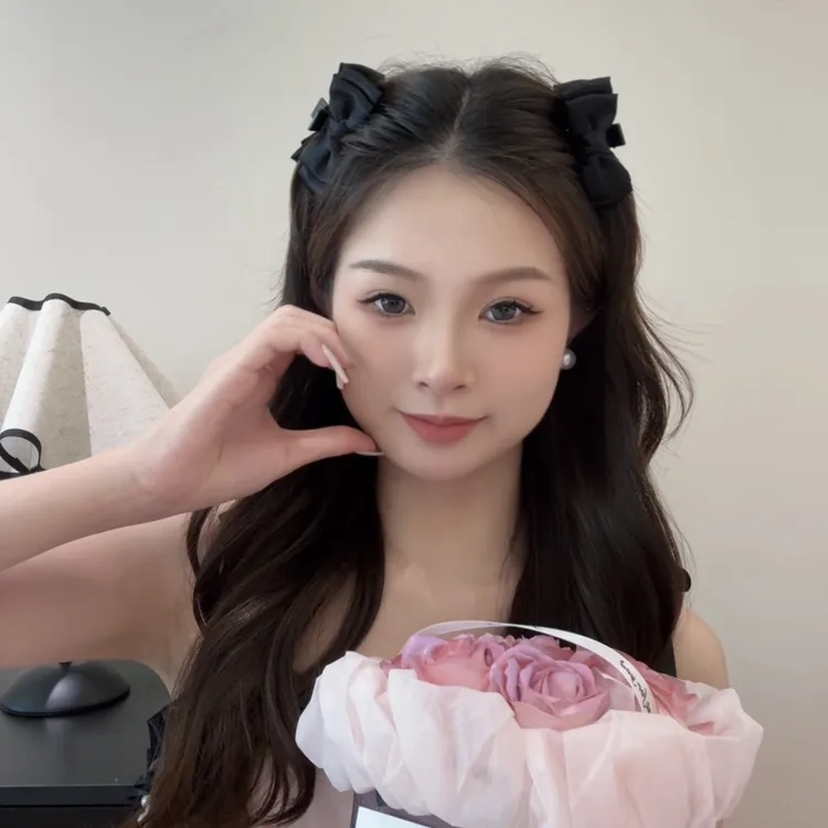 在逃公主~黑色蝴蝶结小抓夹甜妹公主头侧边刘海夹头饰高级感发卡商品图