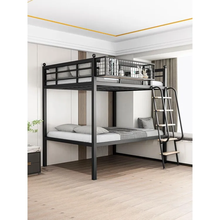 TICEENA小户型上下铺省空间双人床简约经济双层床北欧阁楼上床下