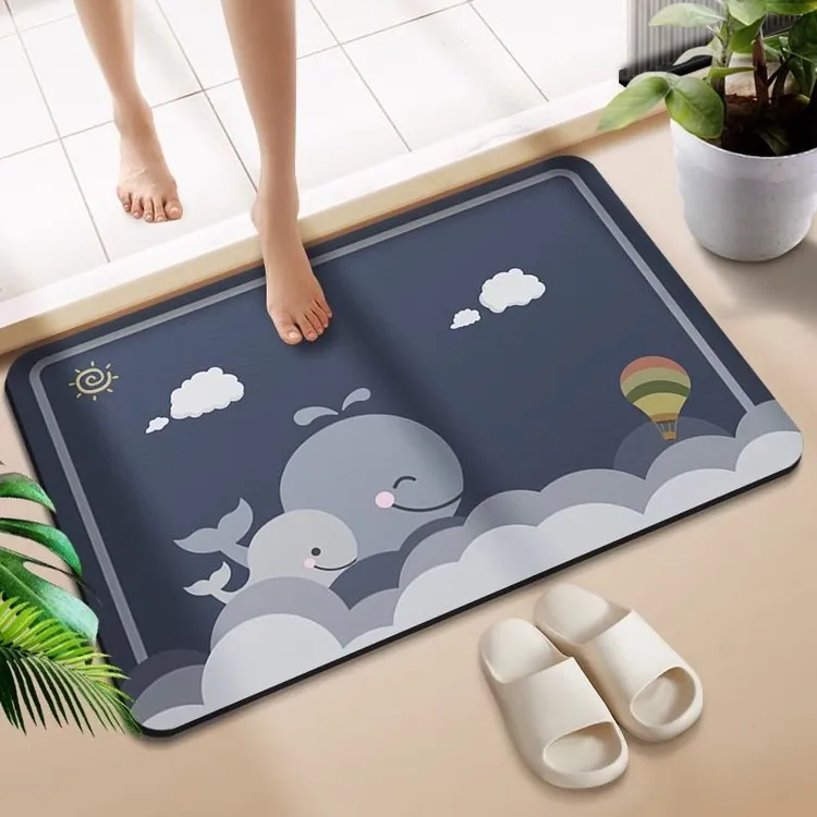 俞兆林软硅藻泥吸水垫浴室速干卫生间地垫入户门脚垫免洗洗手间垫