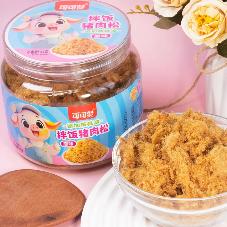 可可赞113g海苔原味罐装猪肉松即食拌饭休闲零食