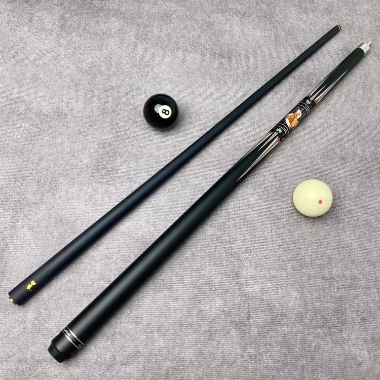 台球杆大头黑科技碳纤维碳素桌球杆中式黑八8专用二分之一入门级