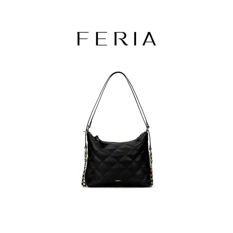 【双妹儿专属】FERIA【菱格饺子包】FE212B096韩国小众品牌时尚轻奢肩