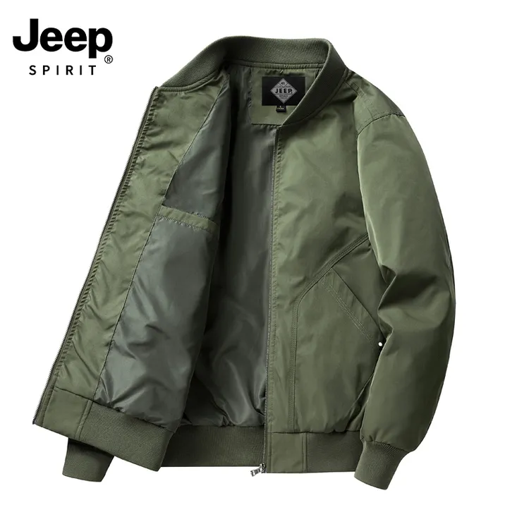 JEEPspirit吉普秋冬款男夹克美式休闲工装军旅式飞行外套棒球领