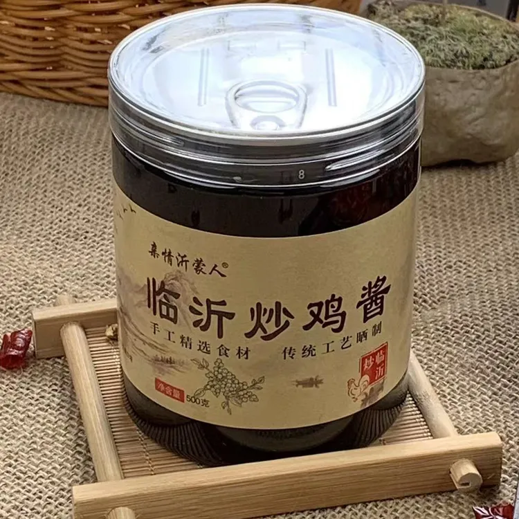 临沂炒鸡酱500g一瓶沂蒙老酱手工晒酱瓶装优质传统营养品牌食用