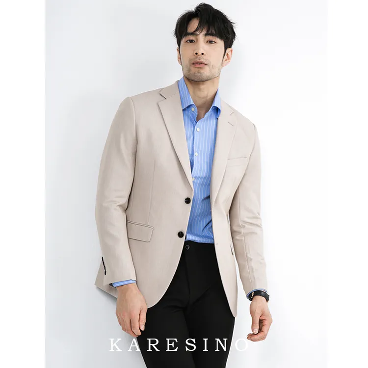 KARESINO男士商务高档西装套装男韩版修身休闲英伦单件西服外套男