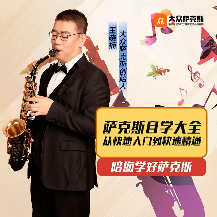 萨克斯自学大全/王晓楠145节萨克斯逐字逐句精讲课商品图
