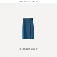 3NQB063【贵姐NICOLE】2025年粗纺110S休闲洋气时尚短裙女半身裙