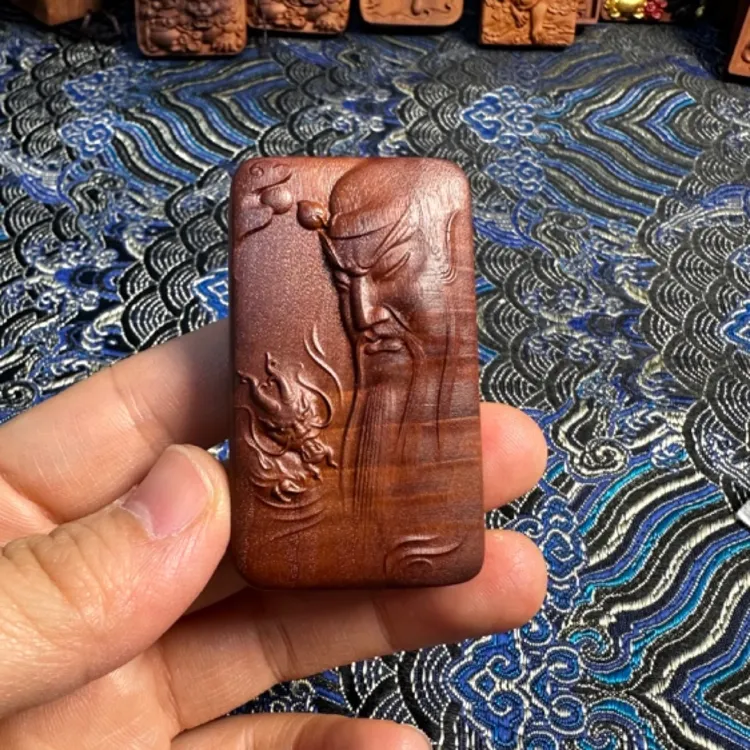 百年老枣木 关公 吊坠挂式 可随身佩戴 