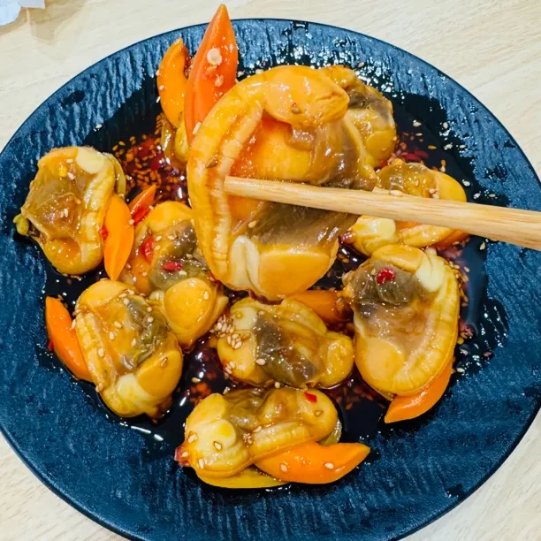 (小由生鲜)麻辣文贝肉呛拌文贝肉600g大肉鲜麻辣开罐即食中秋送礼