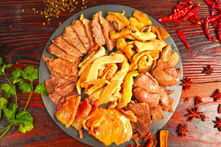 荆楚特色牛杂火锅新鲜牛肉牛肚牛肠牛心牛头肉2.4斤/手工精选制作