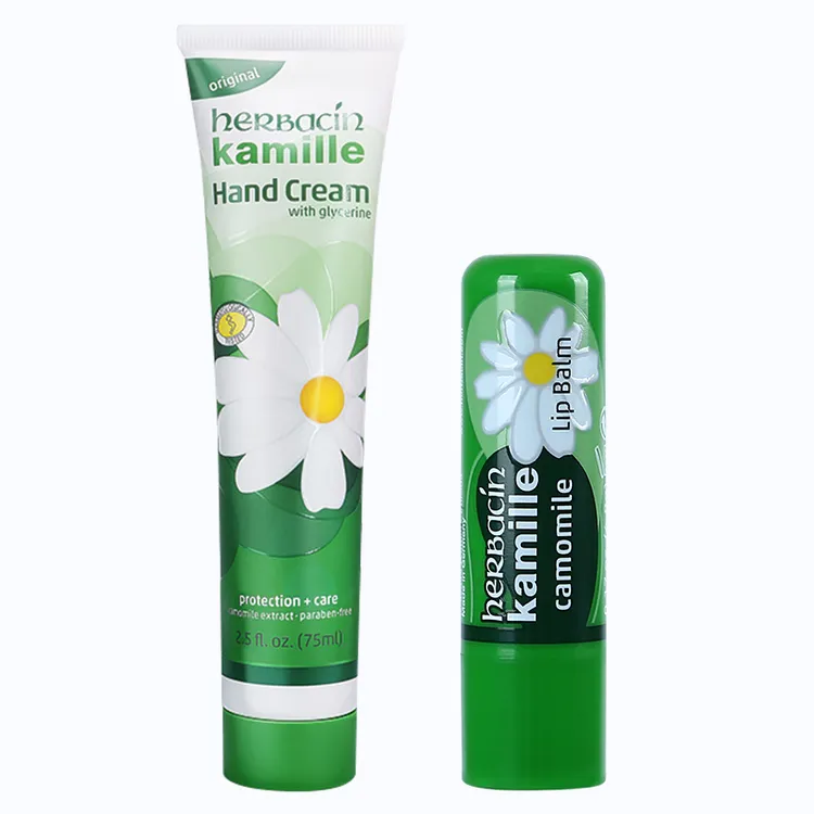 德国贺本清小甘菊护手霜+润唇膏滋养修护防干裂滋润保湿小雏菊