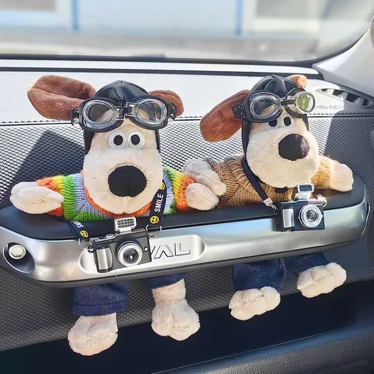 掌门狗车载摆件公仔坦克300哈佛哈弗大狗副驾驶扶手玩偶饰品 jjb