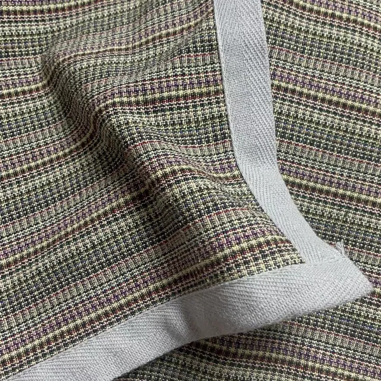 野生柞蚕丝稀有老料色织布32姆米拼接款床单盖毯透气