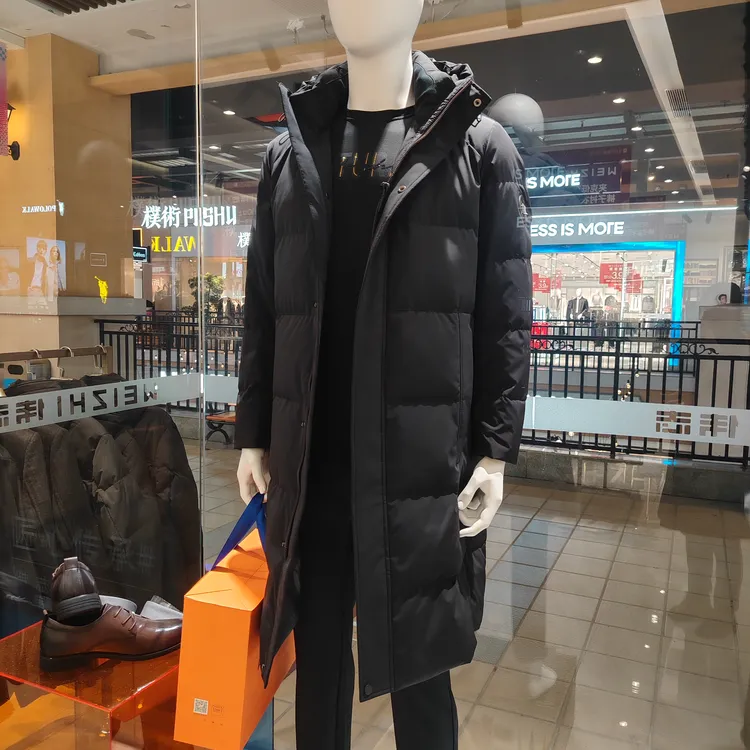 WEIZHI/伟志【石墨烯】伟志24秋冬新长款连帽羽绒服加厚外套男潮流
