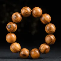 【一檀木作】巴布亚贡木龙鳞星空高油老料沉水级木质文玩手串