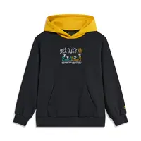 李宁卫衣男童冬季运动生活系列百搭宽松套头连帽卫衣YWDT303--B品