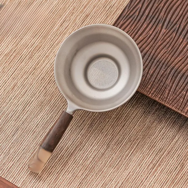 纯钛茶漏茶滤千孔一体滤茶器超细茶叶滤网茶隔公道杯高档过滤网